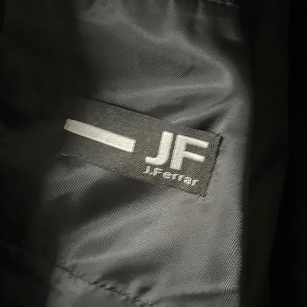 JF J.Ferrar Classic Men’s JCPenney Black Pea Coat NWOT with attached  zip vest